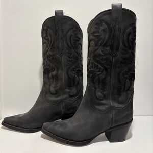 Jeffrey Campbell Black Dagget Boots